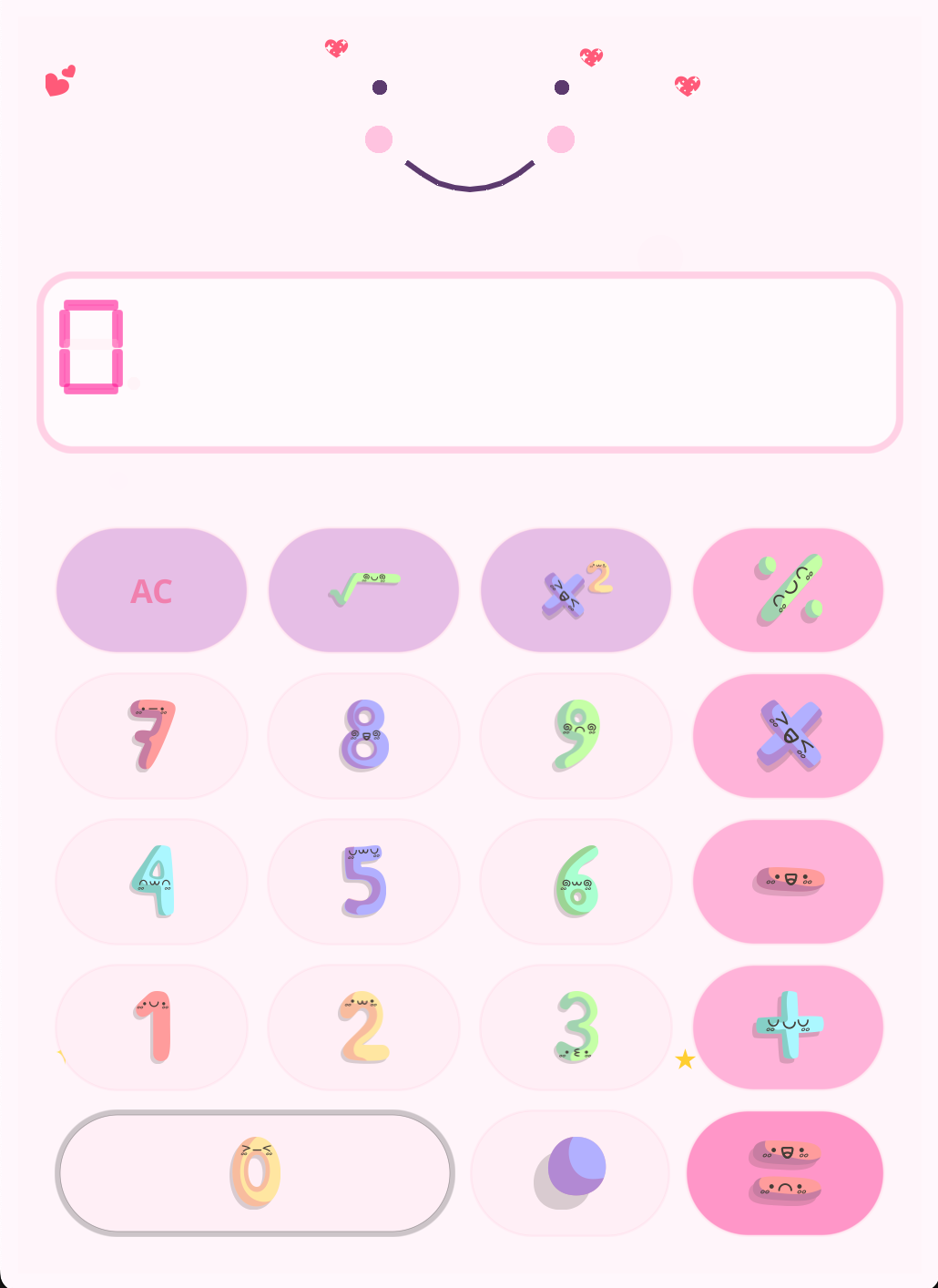 Cute Calculator App Screenshot
